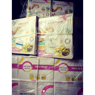 Hộp muối dưa cà Việt - Bình muối dưa cà tiện dụng