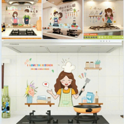 Giấy Dán Tường Cách Nhiệt, Chống Dầu Mỡ Dành Cho Bếp, Decal 3D Họa Tiết - Hàng Chính Hãng MINIIN