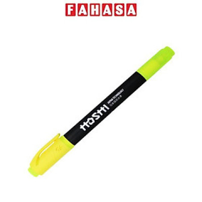 Bút Dạ Quang Hoshi 2 Đầu - Thiên Long HL-018/HS - Màu Vàng