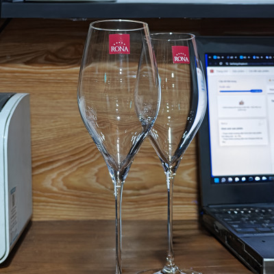 Bộ 2 ly pha lê uống vang Rona 320 ml Slovakia Czech Republic