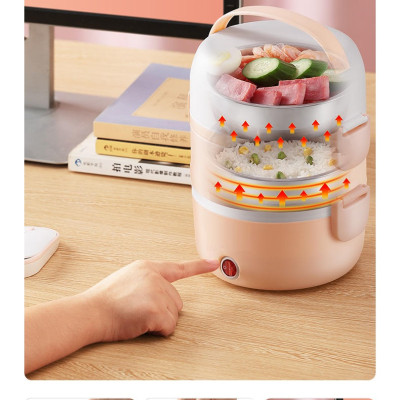 Hộp Cơm Điện Cặp Lồng Điện Hâm Cơm Tự Động 3 Tầng PS-103 - Màu Ngẫu Nhiên - Hàng Chính Hãng