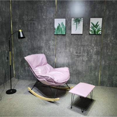 Ghế thư giãn bập bênh kèm đôn nhập khẩu