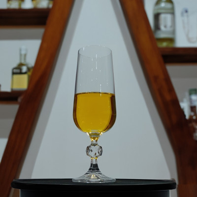 Bộ 6 ly thủy tinh pha lê Glass uống champage 180 ml Tiệp khắc