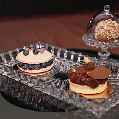 Đĩa pha lê Rogaska Crown Jewel 35x19cm hàng chính hãng