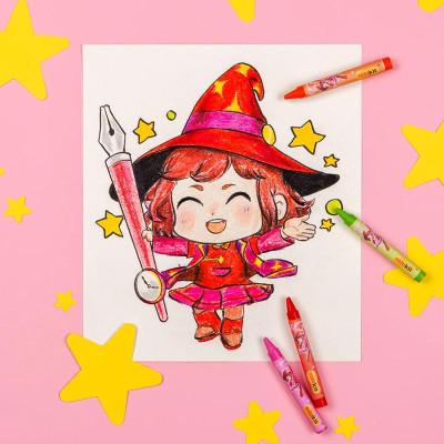 Hộp 24 Bút Sáp Màu Rửa Được Colorkit - Thiên Long SWCR-C003/AK