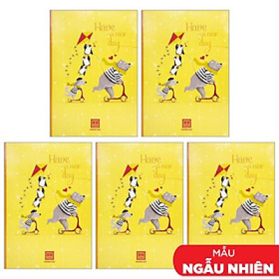 Combo 5 Vở South Star Dreaming Bear - 4 Ly Ngang 200 Trang ĐL 70g/m2 - Hồng Hà 0749 (Mẫu Màu Giao Ngẫu Nhiên)
