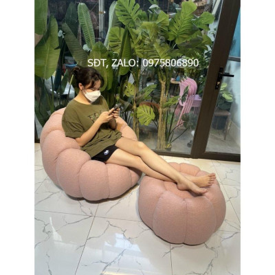 Ghế sofa thư giãn bí ngô kèm đôn