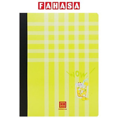 Sổ Bìa Bồi Wow A4 - Kẻ Caro - 200 Trang 58gsm - Hồng Hà 4652