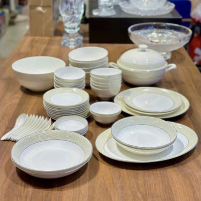 BỘ BÁT ĐĨA SỨ XƯƠNG IVV IMPERIALONDON ARIS (50 MÓN) Hàng chính hãng