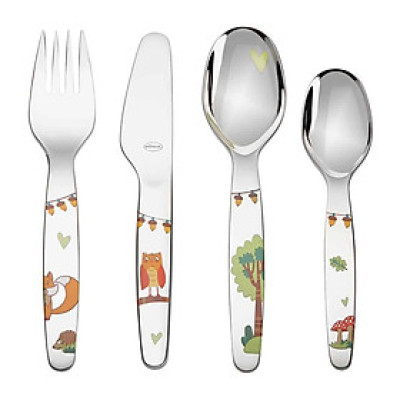 Bộ Dao Thìa Dĩa Trẻ Em Rosle Waldfreunde 95066 4 Món hàng Chính Hãng