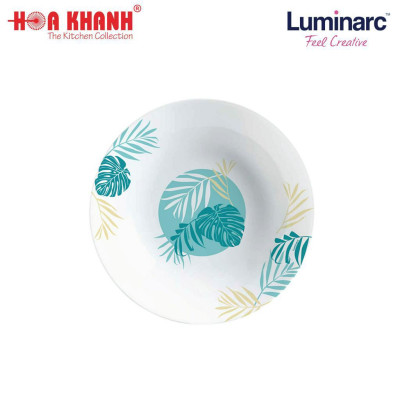 Đĩa Sâu Thuỷ Tinh Luminarc Diwali Hiwaii 20cm kháng vỡ, cường lực - 1 cái - V4922