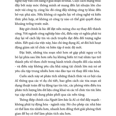 Sách - Người Làm Báo - Trí Tuệ Nhân Tạo Và Tương Lai Của Báo Chí