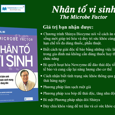 Combo 2 cuốn Nhân tố vi sinh (TB) + Enzyme chống lão hoá (TB)