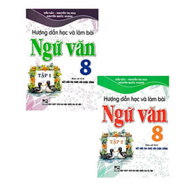 Sách - Hướng Dẫn Học Và Làm Bài Ngữ Văn Lớp 8 - Combo 2 Tập - Bám Sát SGK Kết Nối Tri Thức Với Cuộc Sống - Hồng Ân