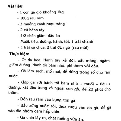 Các Món Ăn Thông Dụng