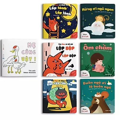 Sách Ehon - Combo 7 Cuốn Âm Thanh, Buồn Ngủ, Mẹ Cũng Vậy - Dành Cho Bé Từ 0-6 Tuổi