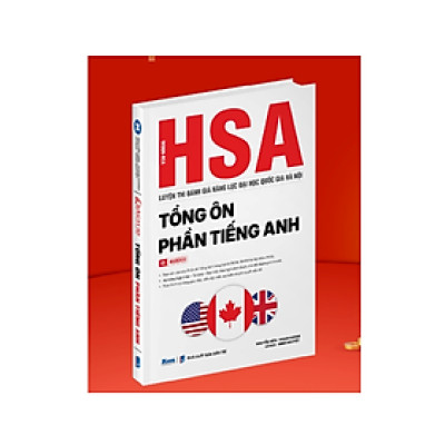 Sách - Tổng ôn phần tiếng anh, sách ôn thi đánh giá năng lực Hà Nội