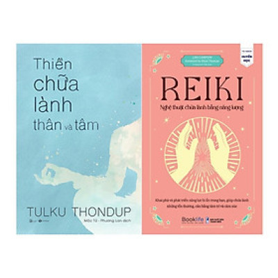 Sách - Combo 2 Cuốn: Reiki - Nghệ Thuật Chữa Lành Bằng Năng Lượng + Thiền Chữa Lành Thân Và Tâm