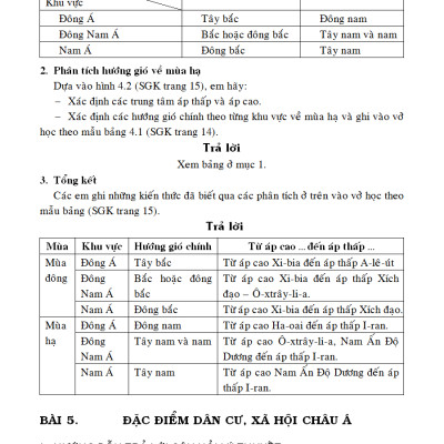 Giải Bài Tập Địa Lí 8 - KV