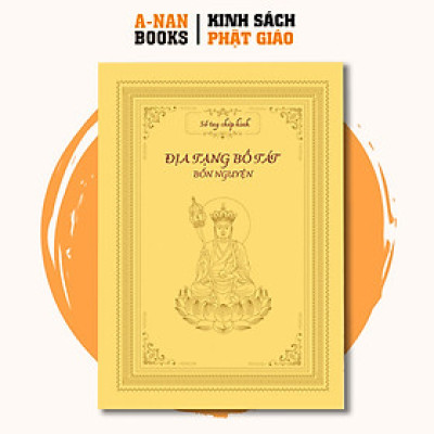 Vở sổ chép kinh địa tạng bồ tát bổn nguyện chữ in mờ cao cấp - Anan Books