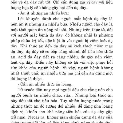 Món Ăn Bài Thuốc Cho Người Bệnh Dạ Dày