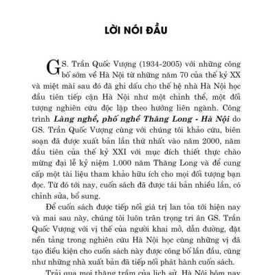 Làng nghề phố nghề Thăng Long Hà Nội ( bản in 2024)