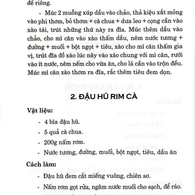 52 Thực Đơn Nấu Ăn Chay Trong Gia Đình