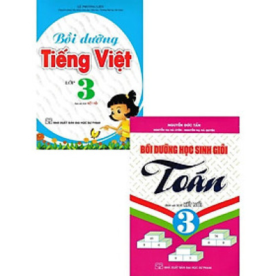 Sách - Bồi Dưỡng Tiếng Việt + Bồi Dưỡng Học Sinh Giỏi Toán Lớp 3 - Combo 2 Cuốn - Bám Sát SGK Kết Nối - Hồng Ân