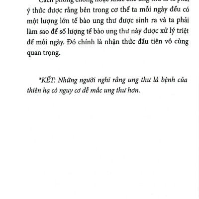 Bình Ổn Đại Tràng, Phòng Chống Ung Thư