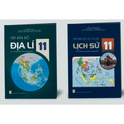Sách - Combo Tập B.ản Đồ và tư liệu địa lí và lịch sử 11 ( theo chương trình GDPT 2018 )