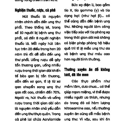 Phòng Chống Ung Thư Thật Là Đơn Giản