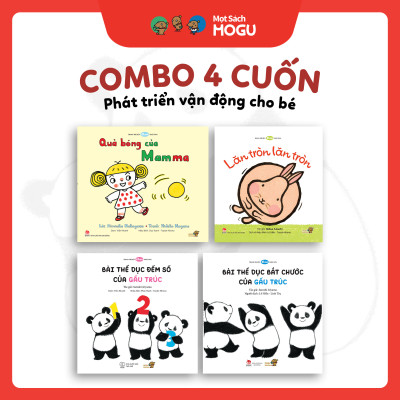 Truyện Ehon bé 1-2-3 tuổi - Bộ 4 cuốn Phát triển vận động