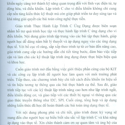 Giáo trình Thực Hành Lập Trình C Ứng Dụng 