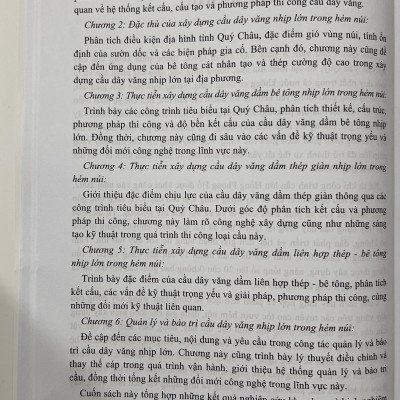 Sách - Xây Dựng Và Bảo Trì Cầu Dây Văng Nhịp Lớn TRong Hẻm Núi (Tập 1)