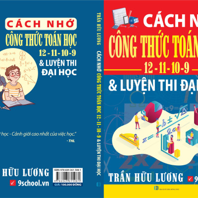 Sách Cách nhớ Công thức Toán Học 12-11-10-9.