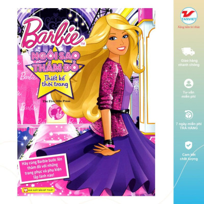 Sách Ghép Hình - Barbie Thủ Công Dựng Hình Thời Trang - Chọn Lẻ 10 Chủ Đề - Tân Việt Books