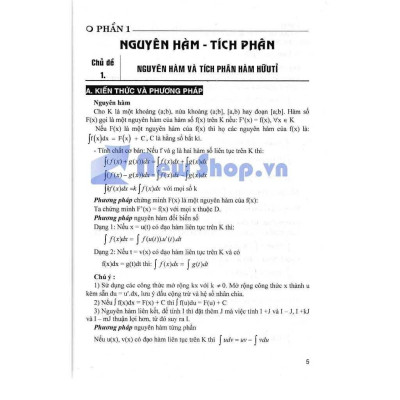 Sách - Tổng Ôn Tập Chuyên Đề Tích Phân Và Bất Đẳng Thức - Hồng Ân