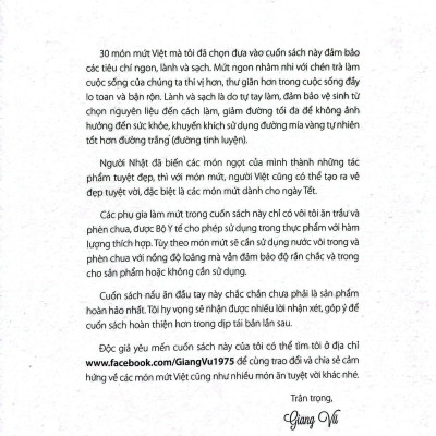 30 Món Mứt Ngon Của Người Việt (Tái Bản)