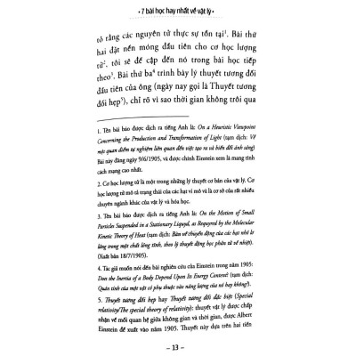 7 Bài học hay nhất về vật lý - Bản Quyền