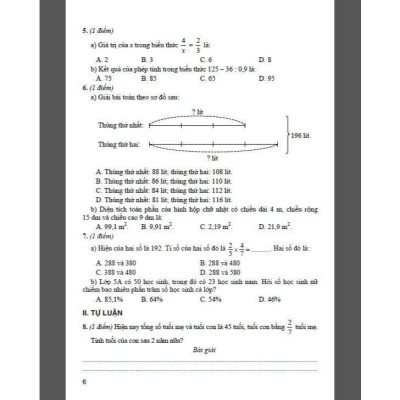Sách - Bộ Đề Kiểm Tra Môn Toán Lớp 5 - Combo 2 Tập - Dùng Kèm SGK Kết Nối Tri Thức Với Cuộc Sống - Hồng Ân