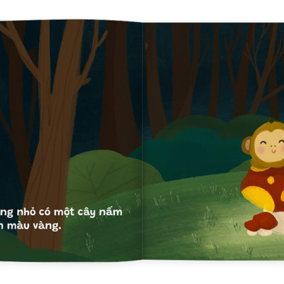 Sách Ehon - Rừng ơi ngủ ngon - Dành cho trẻ từ 0 - 6 tuổi