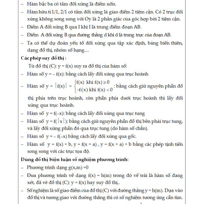 10 Trọng Điểm Luyện Thi THPT Quốc Gia Môn Toán _KV