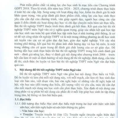 Ôn Luyện Trắc Nghiệm Thi Tốt Nghiệp Trung Học Phổ Thông (năm 2025) Môn Ngữ Văn