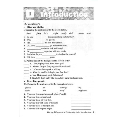 Sách - Bài Tập Tiếng Anh Lớp 10 - Không Đáp Án - Theo Chương Trình Chân Trời Sáng Tạo - Hồng Ân