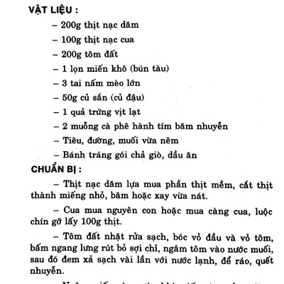 Chả Giò Và Gỏi Cuốn