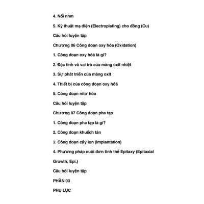 Sách Hiểu về công đoạn chế tạo Bán Dẫn