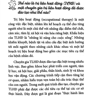 Hướng Dẫn Cha Mẹ Thực Hành Trị Liệu Hoạt Động Cho Trẻ Tự Kỷ