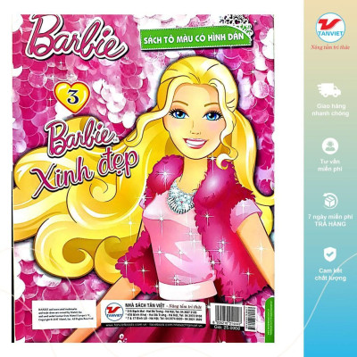 Sách Tô Màu - Barbie Xinh Đẹp - Chọn Lẻ 4 Chủ Đề - Tân Việt Books