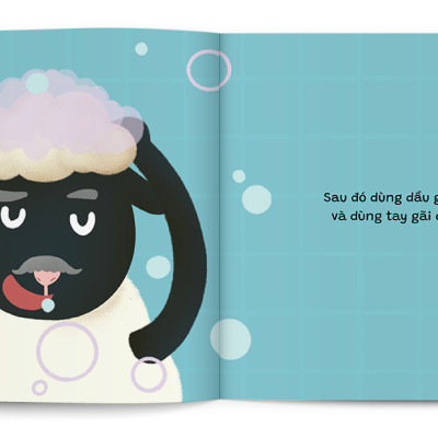 Sách Ehon Kỹ Năng Sống Để Con Yêu Tự Lập - Cùng Gội Đầu Nào