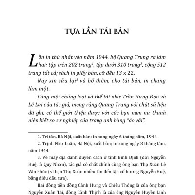 Quang Trung Anh Hùng Dân Tộc (1788-1792) - Hoa Bằng (Hoàng Thúc Trâm) 